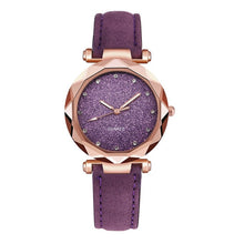 Load image into Gallery viewer, Dropshipping Women Romantic Starry Sky Wrist Watch Leather Rhinestone Designer Ladies Clock Simple Dress Gfit Montre Femme D30